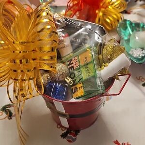 COVERGIRL Makeup Gift Basket with Gold Ribbon